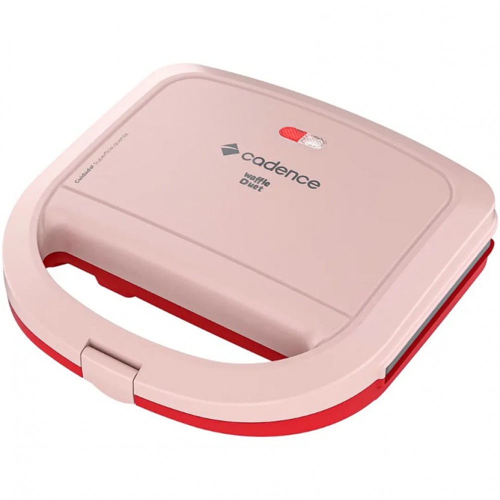 Máquina de Waffle Antiaderente Duet WAF200 Cadence 750W em Oferta na Shopee