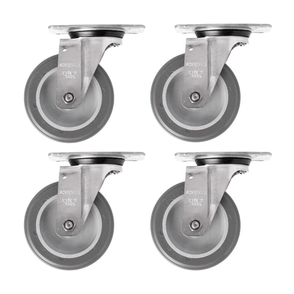 Rodizio Giratório 5 POL até 75kg 4 Unidades G SCHIOPPA em Oferta na Shopee