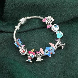 Anime Figuras Pulseira Pontos De Acessórios Para Bonecas Brinquedos Meninas Desenho Animado Kids Hip-Hop Stitch Pendant Gift