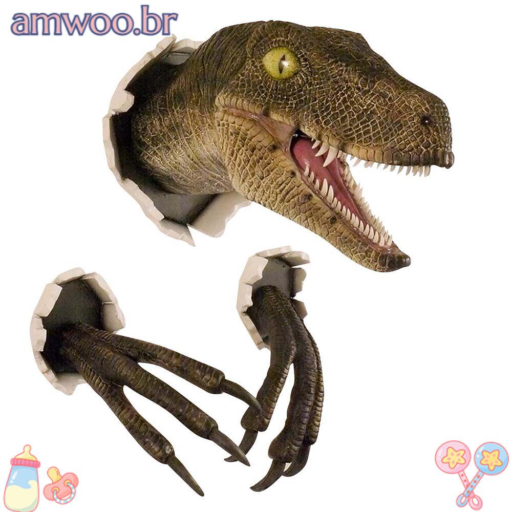 AMWOO Dinossauro Escultura Montada Decoração De Pendurar em Oferta na Shopee