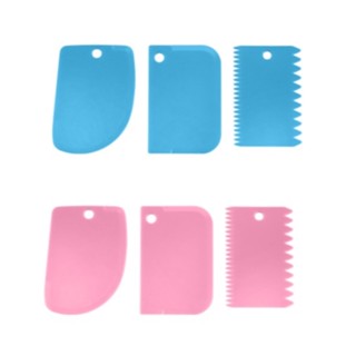 Kit 3 Espatula Decorativa Alisadora Confeiteiro Para Bolo