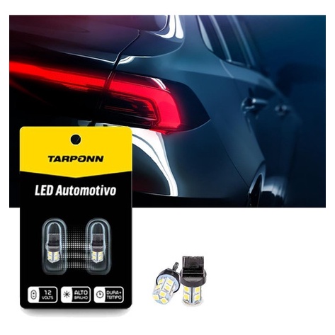 Par Lâmpada Led Ré Traseira Freio T20 1Polo 13 Leds em Oferta na Shopee