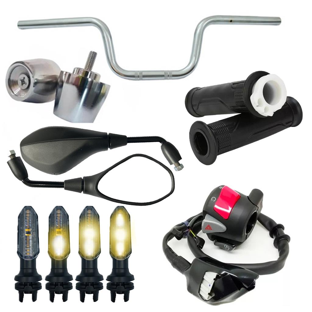 Guidao Cargo 160 Manopla Punho Partida Cb500 4 Pisca Led Twister250 Retrovisor Bmw F800 Honda Peso Pcx 150 Cg Titan Fan