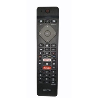 Controle Remoto Philips Smart Tv 4k - Botão Netflix Youtube