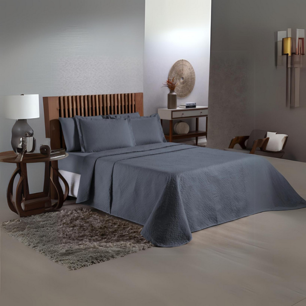 Cobre leito Colcha Avulso Cama Casal Padrão Queen King Solteiro Matelado Ultrassônico Varias Cores em Oferta na Shopee