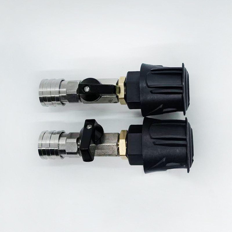 Adaptador De Mangueira Para Lavadora De Pressão 1/4 , Conexão Rápida Com Válvula Controlar O Fluxo De Água