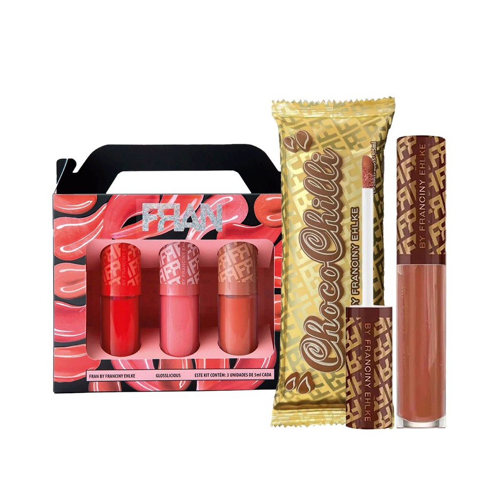 Kit Gloss Fran ChocoChilli + Glosslicious Franciny Ehlke
