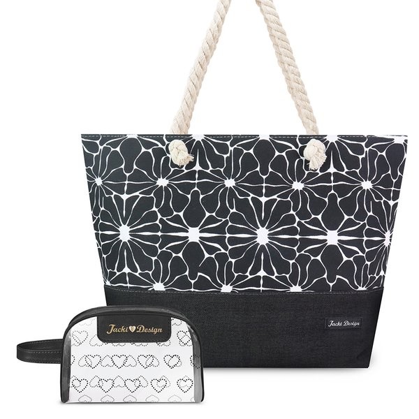 Kit Bolsa de Praia + Necessaire - Jacki Design em Oferta na Shopee