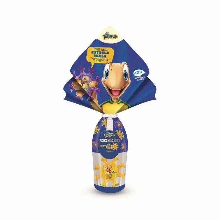 Ovo De Páscoa Tortuguita Estrela Ninja Chocolate Ao Leite Arcor 120g