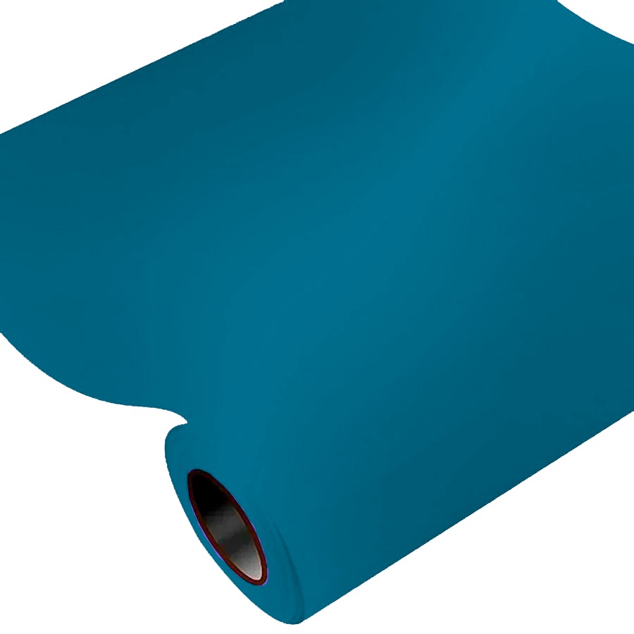 Vinil Adesivo Metálico 30 cm x 60 cm - Azul Petróleo - 1 unidade - Rizzo