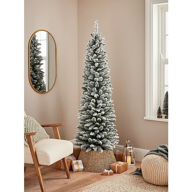 Árvore Slim Nevada Cheio Luxo Premium 1,20m 1,50m 1,80m 2,10m 2,40m - Coleção Canela