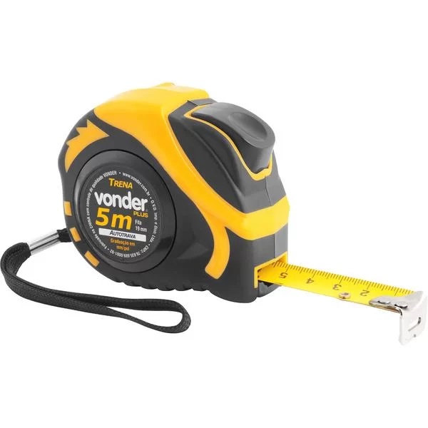 Trena Medição Curta de Aço Autotrava 5 Metros Presilha Cinto Vonder em Oferta na Shopee