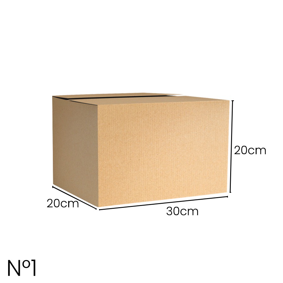 Caixa Papelão N°1 - 30x20x20cm - 1 unidade - Rizzo