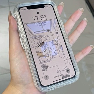 Capa Para Telefone IPhone 360 Transparente Espessada 15 14 13 12 11 Pro Max PROMAX 15PRO Proteção À Prova De Choque Resistente A Impactos Pesados SHOCHPROOF Uso Externo