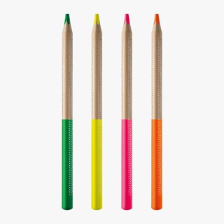 Kit 02 Lápis Marca Texto Ideal P Bíblias Cores Sortidos Fluo Tris