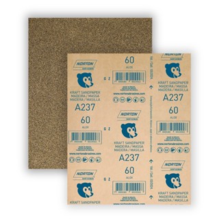 Lixa para madeira 22,5x27,5cm gramatura marrom 060 Norton