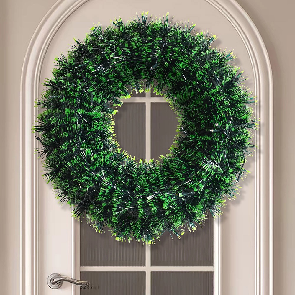 Presentes criativos guirlanda de natal com luzes decorações de natal porta pendurado adereços do feriado Hotel Shopping 