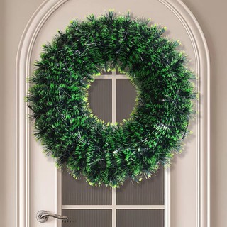 Presentes criativos guirlanda de natal com luzes decorações de natal porta pendurado adereços do feriado Hotel Shopping 