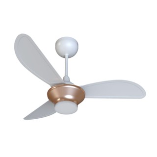 Ventilador de Teto Ventisol Mistral Led 18w Bronze/branco 3 Pás Inverter Bivolt