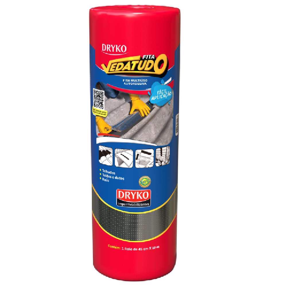 Fita Autoadesiva Asfáltica Vedatudo 45 x 10 cm DRYKO em Oferta na Shopee