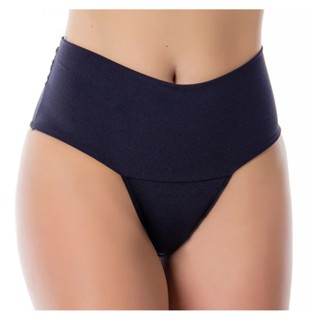 Kit 10 Calcinha PP ao Plus Size Cintura Alta Fitness Cós Duplo Compressão