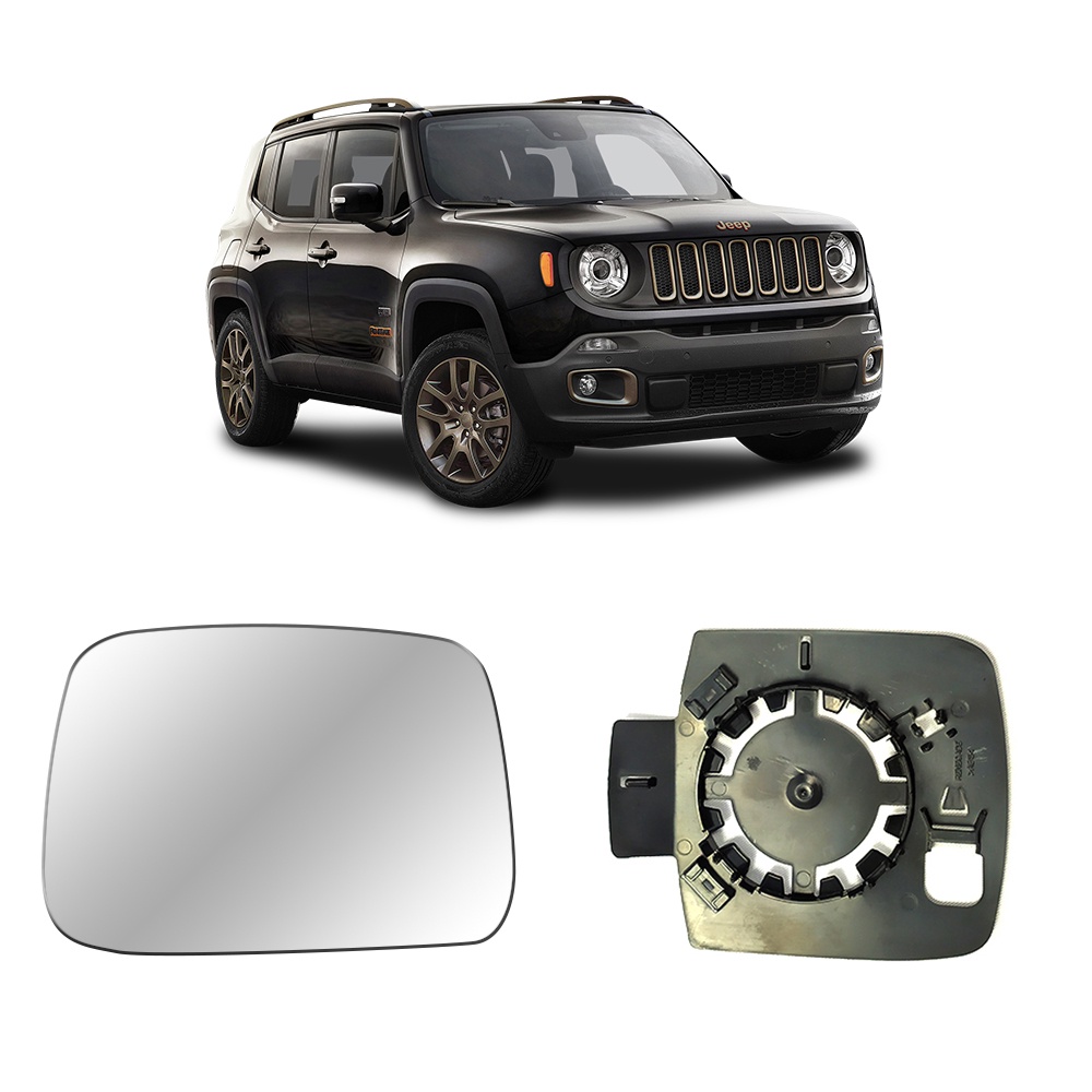 Lente Retrovisor Convexo Para Jeep Renegade Todos Lado Direito