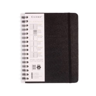 Planner Clássico Preto Cicero Wire-O Semanal/Mensal 14,8x21