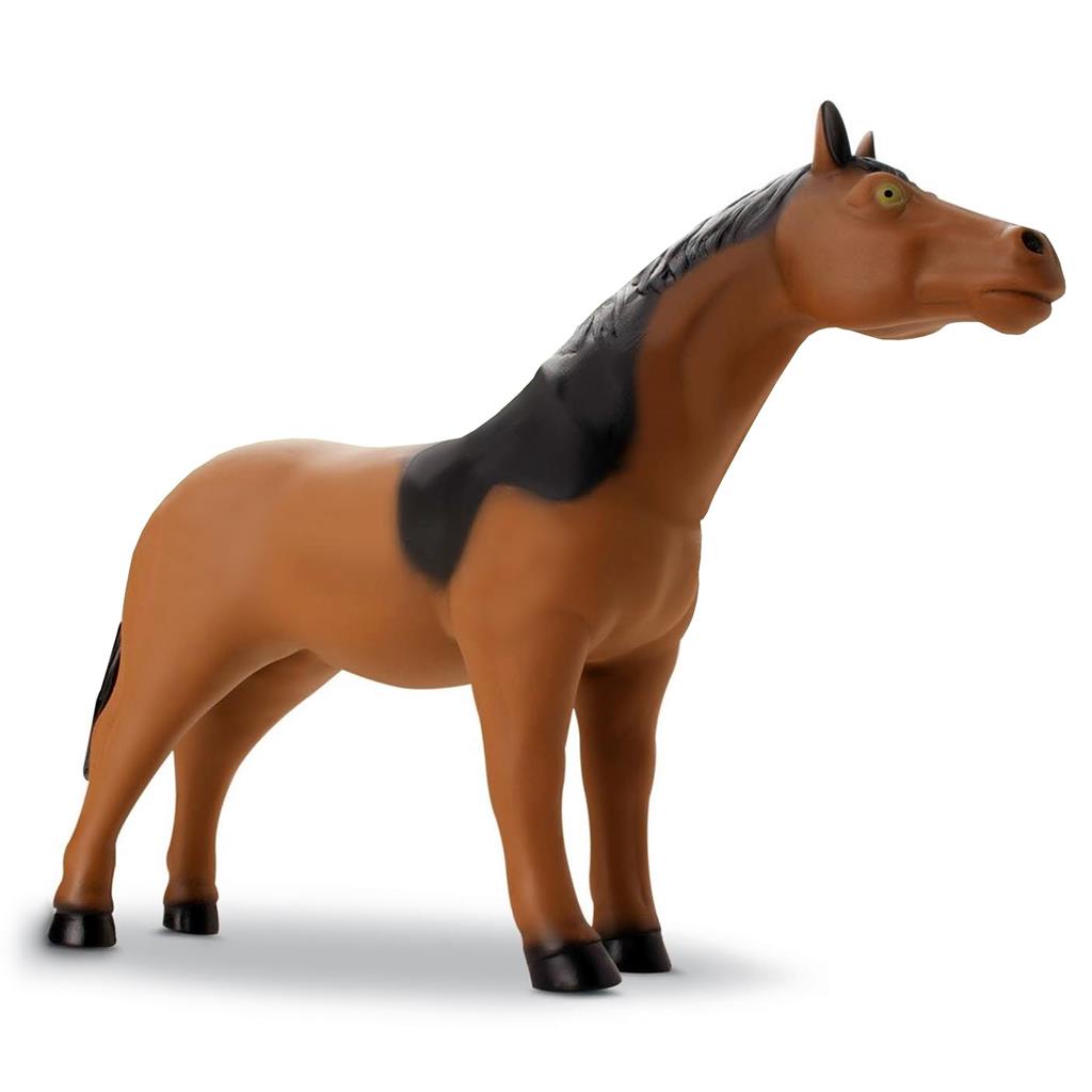 Boneco Cavalo De Brinquedo Cavalinho Detalhado Realista 30Cm Figura Divertido Em Vinil Macio Atoxico - Bee Toys em Oferta na Shopee