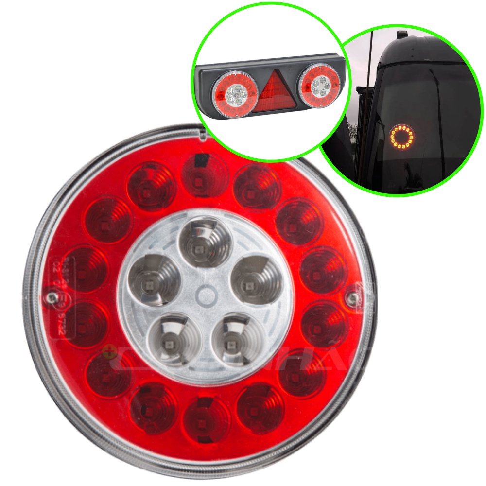 Lanterna Refil Módulo Corujinha Traseira LED para Carreta Facchini Original Aspock Braspoint III e IV 24V Freio Luz Ré em Oferta na Shopee