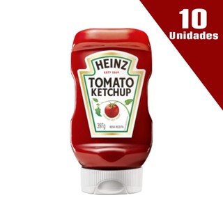 Kit com 10 Ketchup Heinz Tradicional 397g