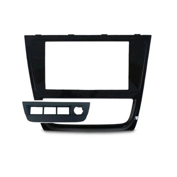 Moldura 2 Din VW G5 Gol, Saveiro, Voyage Suporte 4 Botões - Black Piano em Oferta na Shopee