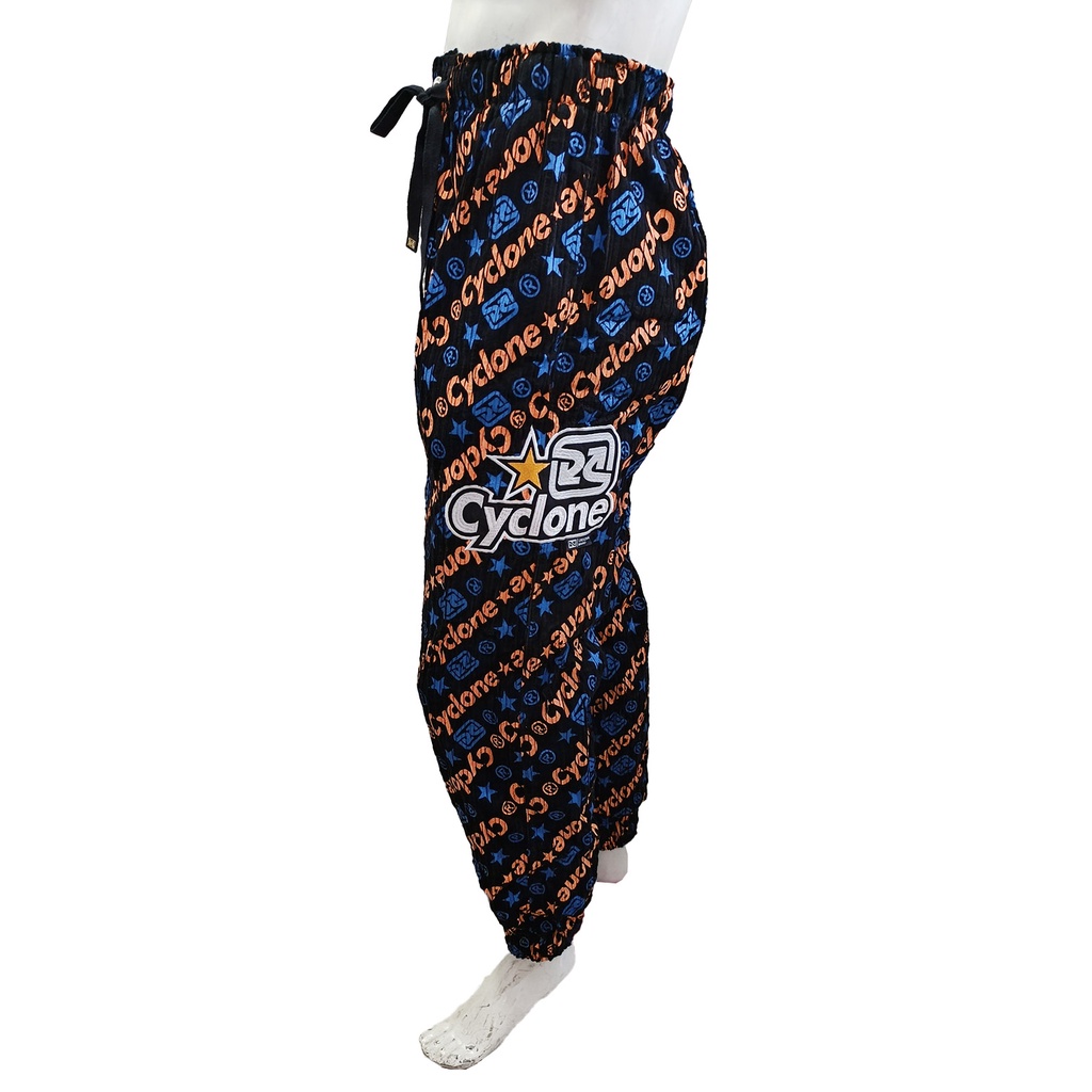 Calça Cyclone Veludo Preto e Laranja ORIGINAL 030507550
