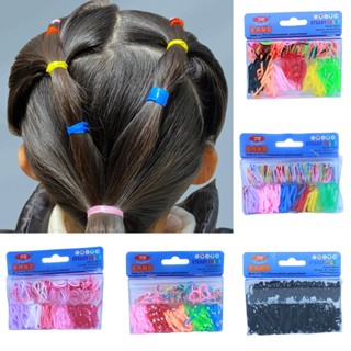 Elástico de Silicone Resistente para Cabelo - Tamanhos para Tranças Penteados
