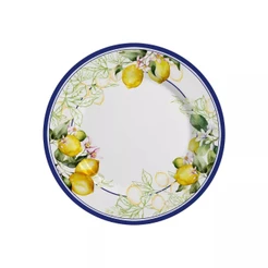 Conjunto com 6 Pratos de Sobremesa Sorrento Ø21cm Cerâmica Alleanza