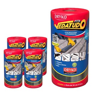 Fita Asfáltica Vedatudo 30 cm X 10 m 5 Unidades DRYKO