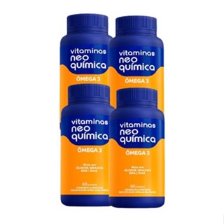 Kit Com 4x Ômega 3 Neo Quimica - 60 Cápsulas