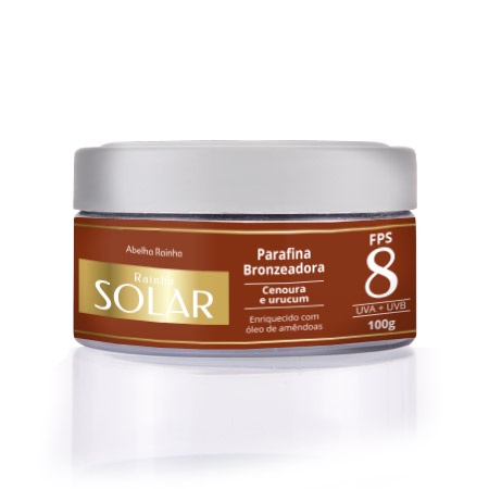 Parafina Bronzeadora Cenoura e Urucum Rainha Solar AR 120g