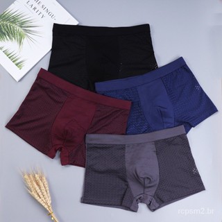 8 Kit Sky Hero Briefs De Fibra De Bambu-Pay 4 Leve 8 Roupa Interior Dos Homens de Verão Respirável Roupa Interior Dos Homens De Seda Shorts Modal Malha Oco Boxer Juventude Mid-cintura Boxer 9GPQ
