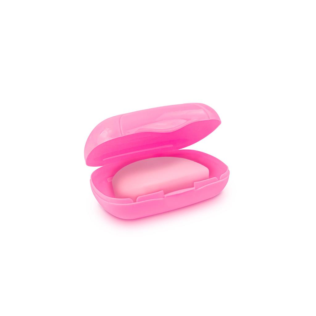 Saboneteira Infantil De Viagem Rosa