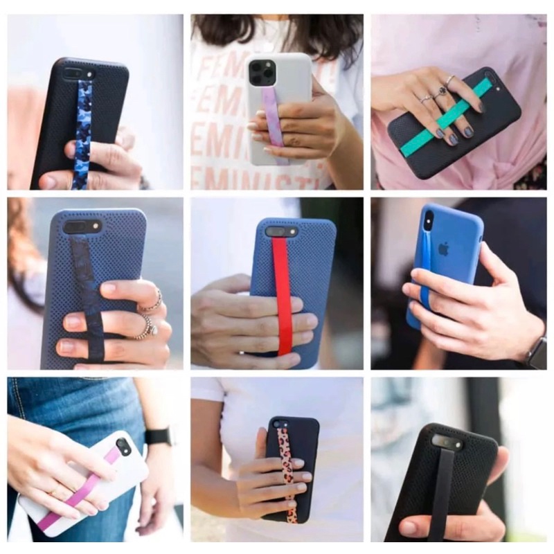 Fita Salva Celular Silicone para capinha fone strep - Suporte Para Celular