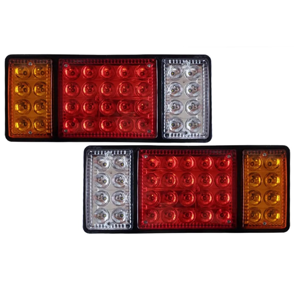 Par Lanterna Traseira Slim Led Universal Caminhão 12v/24v em Oferta na Shopee