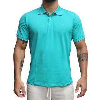 Camiseta Polo Manga Curta Casual Slim Piquet Ogochi