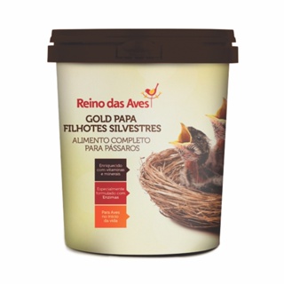 Papa Para Filhotes Gold Papa Silvestres Pote 200g - Reino Das Aves em Oferta na Shopee