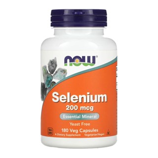 Selênio 200mcg Now Foods Sem Fermento 180 Cáps Importado