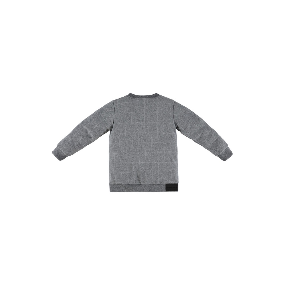 Jaqueta Bomber em Malha Xadrez Jacquard Masculina Infantil Up Baby · foto 2