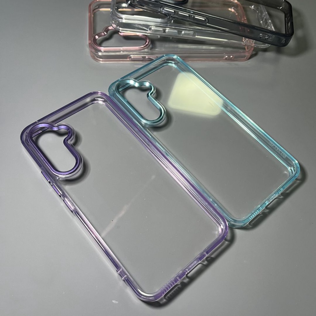 Capa De Acrílico Rígido Não Amarelada Para Samsung A16 A06 A55 A54 A53 A52 S24 Ultra S23 FE Plus A34 A35 A14 A15 A05S Tr