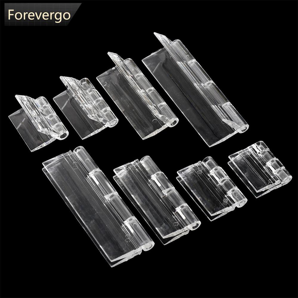 10Pcs Dobradiças Plásticas Transparentes Acrílicas Duráveis Para Móveis
