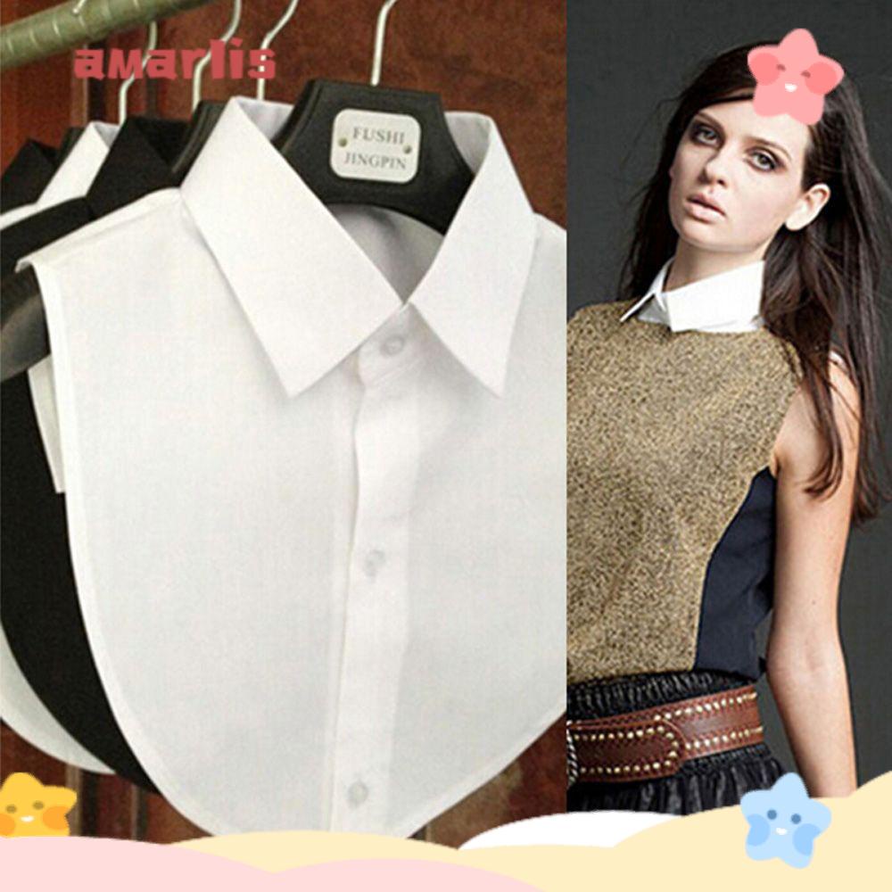 AMARLIS Blusa De Colarinho Falso Acessórios De Roupa Vintage em Oferta na Shopee