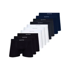 Kit com 10 Cuecas Boxer Lupo 661-001 Colorido