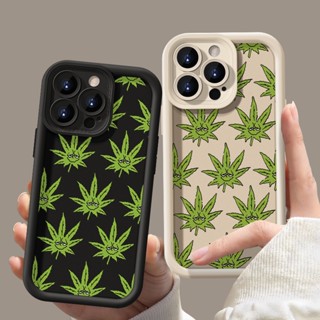 Engraçado Full Green Deixa Silicone Macio Criativo Caixa Colorida Para IPhone 11 12 13 14 15 Pro Max Plus X XR XS 7 8 Tampa Espessada De Proteção Total Anti-Queda